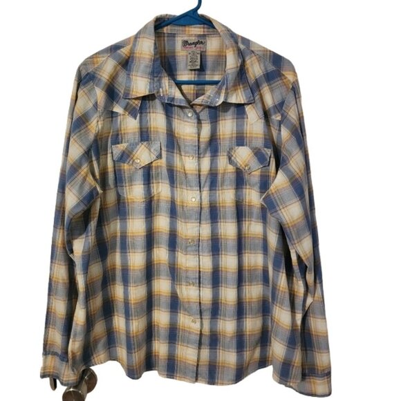 Wrangler Men's Button-up Sirt 3XL - Picture 1 of 6